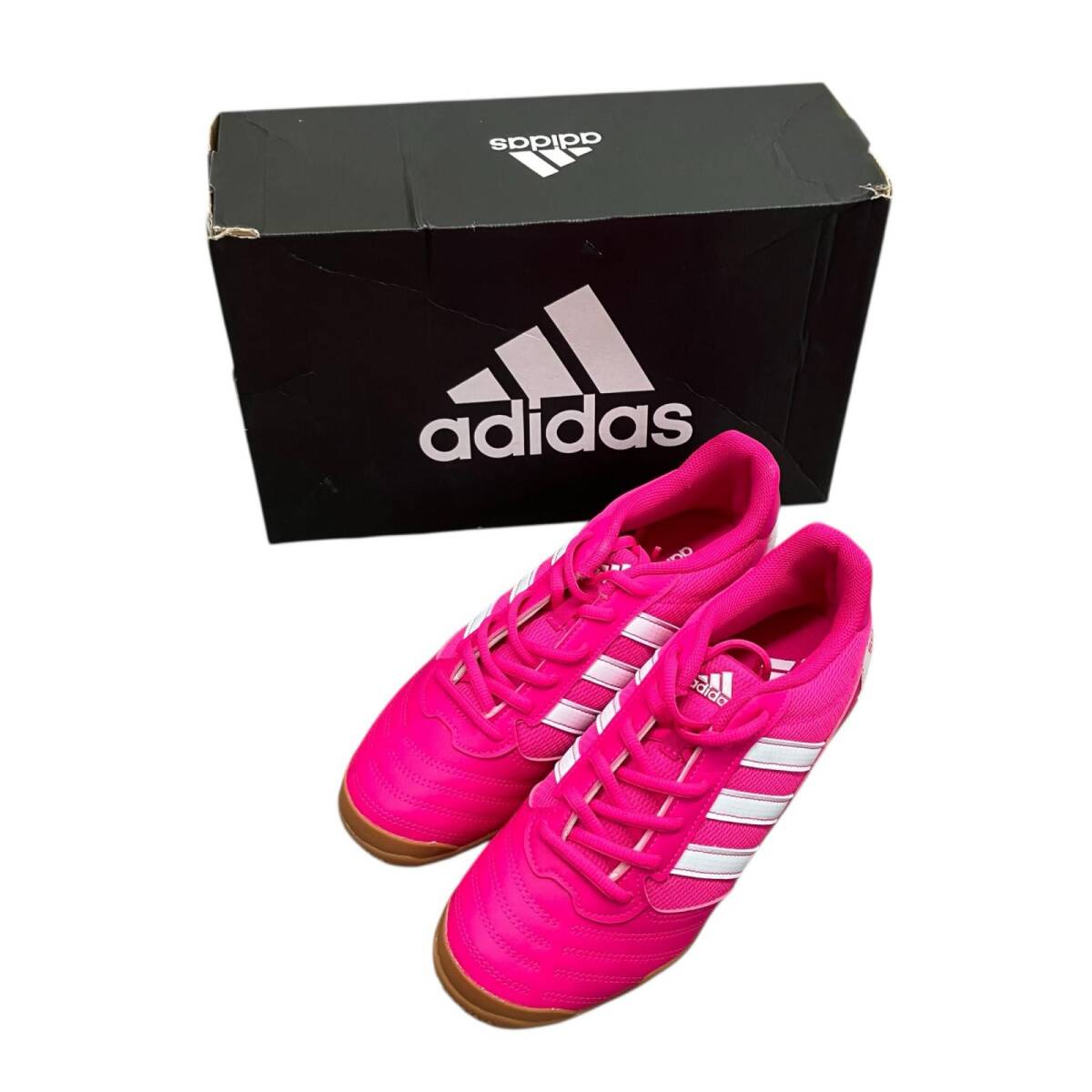 186000 現状品 adidas アディダス フットサルシューズ インドア スーパー サラ 25.5cm レディース