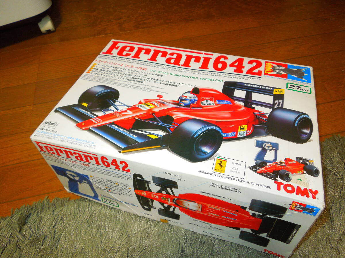 TOMY F-1 Ferrari 642 トミー フェラーリ 動作前後確認・左右作動音あり不動・年数経過使用品現状し ジャンク