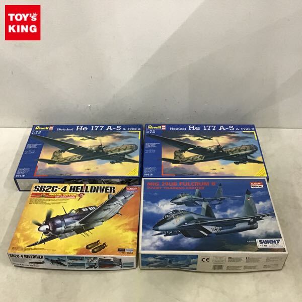 1円〜 未開封含 アカデミー 1/72 SB2C-4 ヘルダイバー 限定版 1/48 MIG-29UB ファルクラム B 他