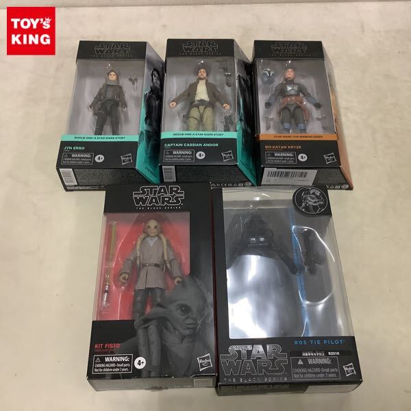 1円〜 未開封含 ハズブロ アクションフィギュア 6インチ ブラック スター・ウォーズ タイ・ファイター・パイロット 他