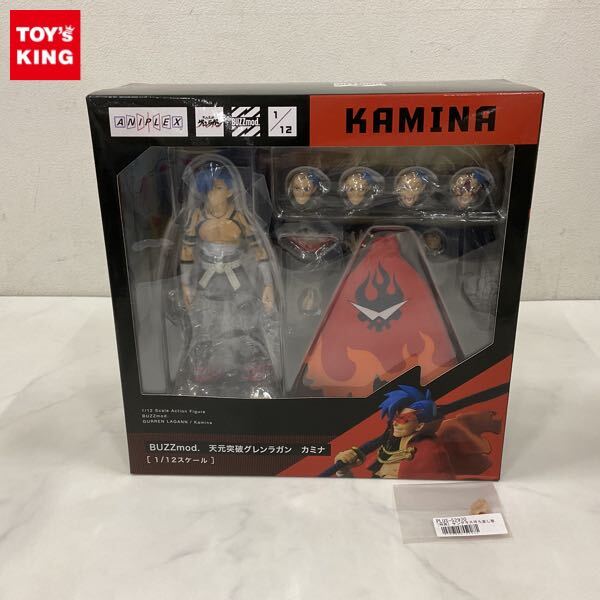 1円〜 未開封 アニプレックス BUZZmod. 1/12 天元突破グレンラガン カミナ 特典付