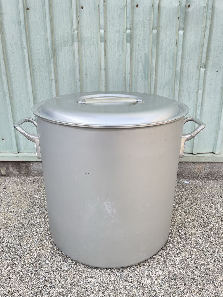 寸胴鍋 業務用 平和アルミ 直径45cm×深さ45cm 厨房用品 アルミ製 店舗 調理器具 蓋付 アウトドア キャンプ 炊き出し HEIWA アカオ TKG