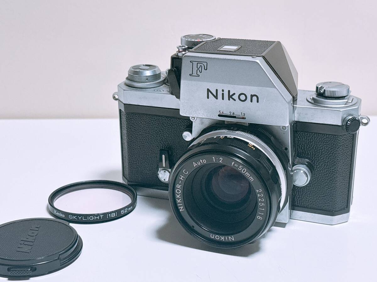 Nikon New F ニコン アポロ型 最後期型 740番 NIKKOR-H.C 50mm 1:2 レンズ付き 一眼レフフィルムカメラ