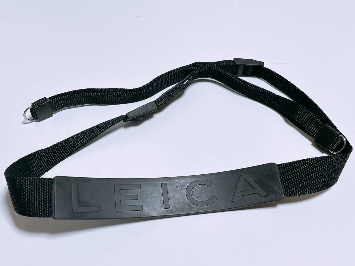 LEICA ライカ 純正 カメラ ストラップ 黒色(ブラック) 金具付き ドイツ製 Germany M2 M3 M4 M5 M6 M7 MP等に Camera Strap