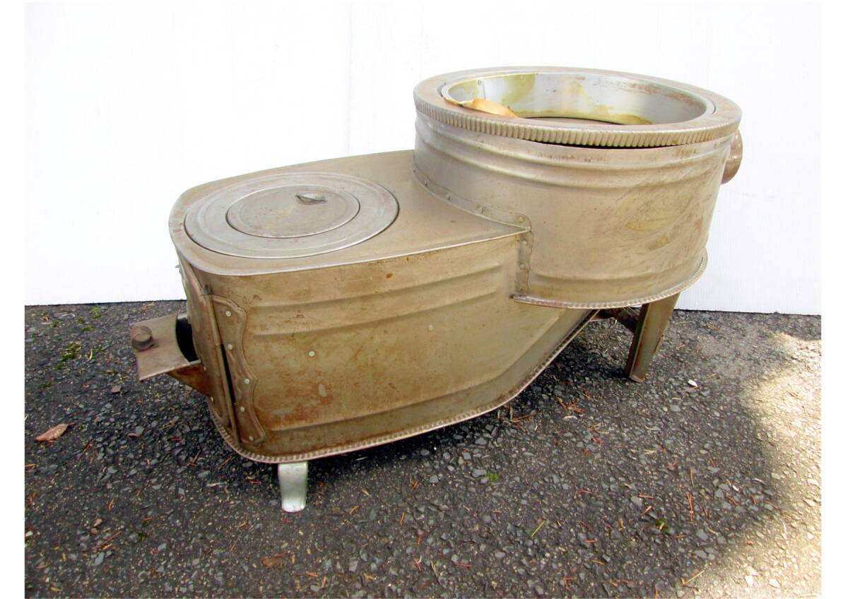 《604039》薪ストーブ ② / 高さ約41cm 時計型 薪 暖房 湯沸かし 特殊