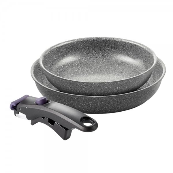 【即決】バッラリーニ BALLARINI ヴィンチ セラミックフライパン 24cm / 28cm 専用取っ手 3点セット Z1029-793 箱付き 新品 未使用 ③