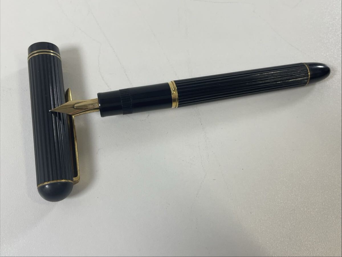 97T-3-4 PILOT パイロット ジャスタス 万年筆 ペン先 14K-585 ブラック 筆記未確認 