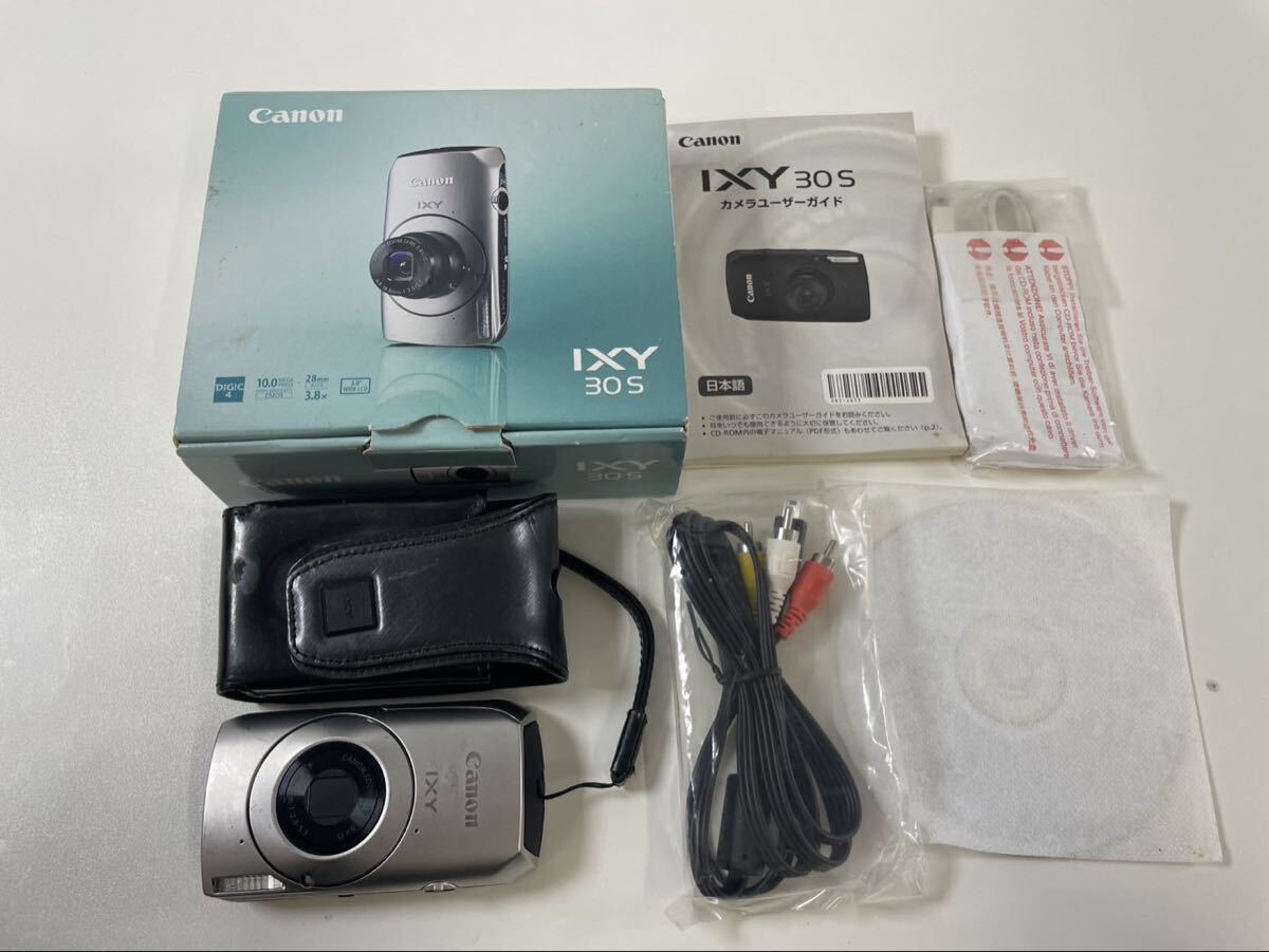 113T-3-3 Canon IXY 30S シルバー コンパクト デジタル カメラ コンデジ デジカメ キャノン イクシー 動作通電未確認