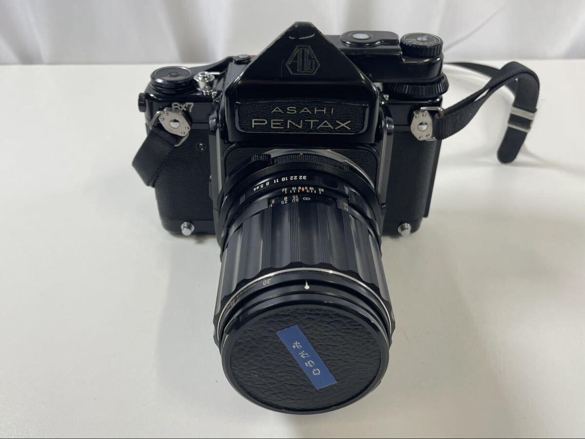 120T-3-2 PENTAX 6×7 ペンタックス 中判カメラ ボディのみ フィルムカメラ 1:4/135 TAKUMAR ASAHI 動作未確認