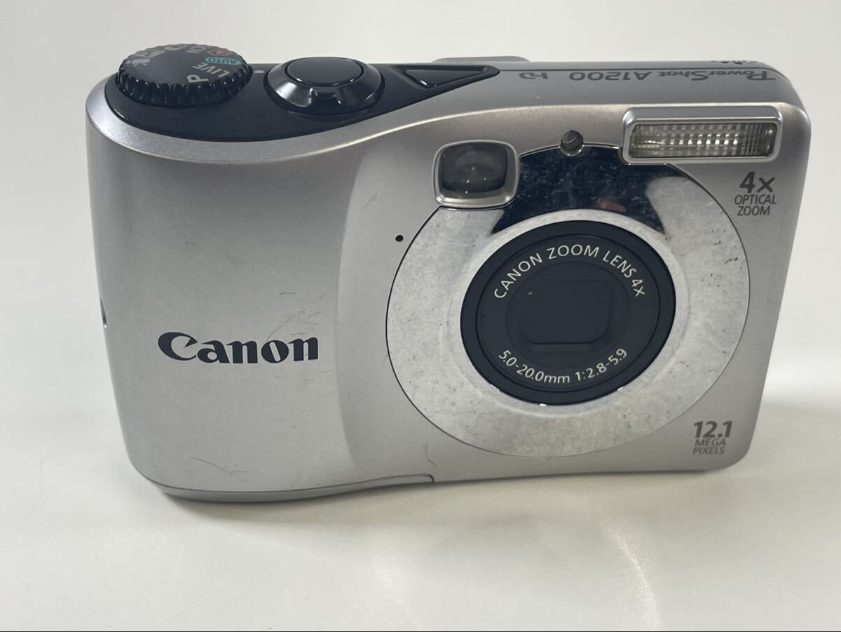 135T-3-2 Canon PowerShot A1200 PC1586 シルバー コンパクトデジタルカメラ 動作通電未確認