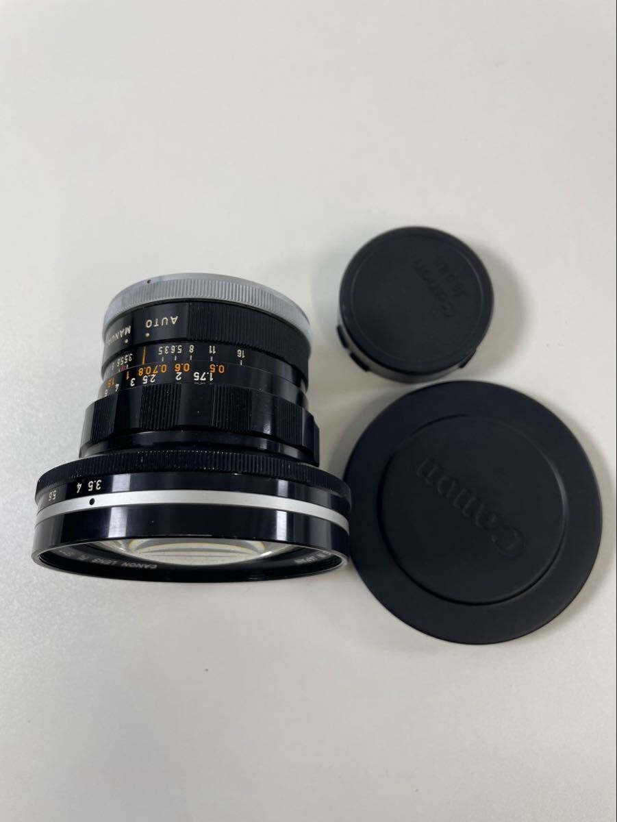 117T-3-6 Canon キャノン カメラレンズ FL 19mm 1:3.5 R 超広角レンズ レトロフォーカス 動作未確認