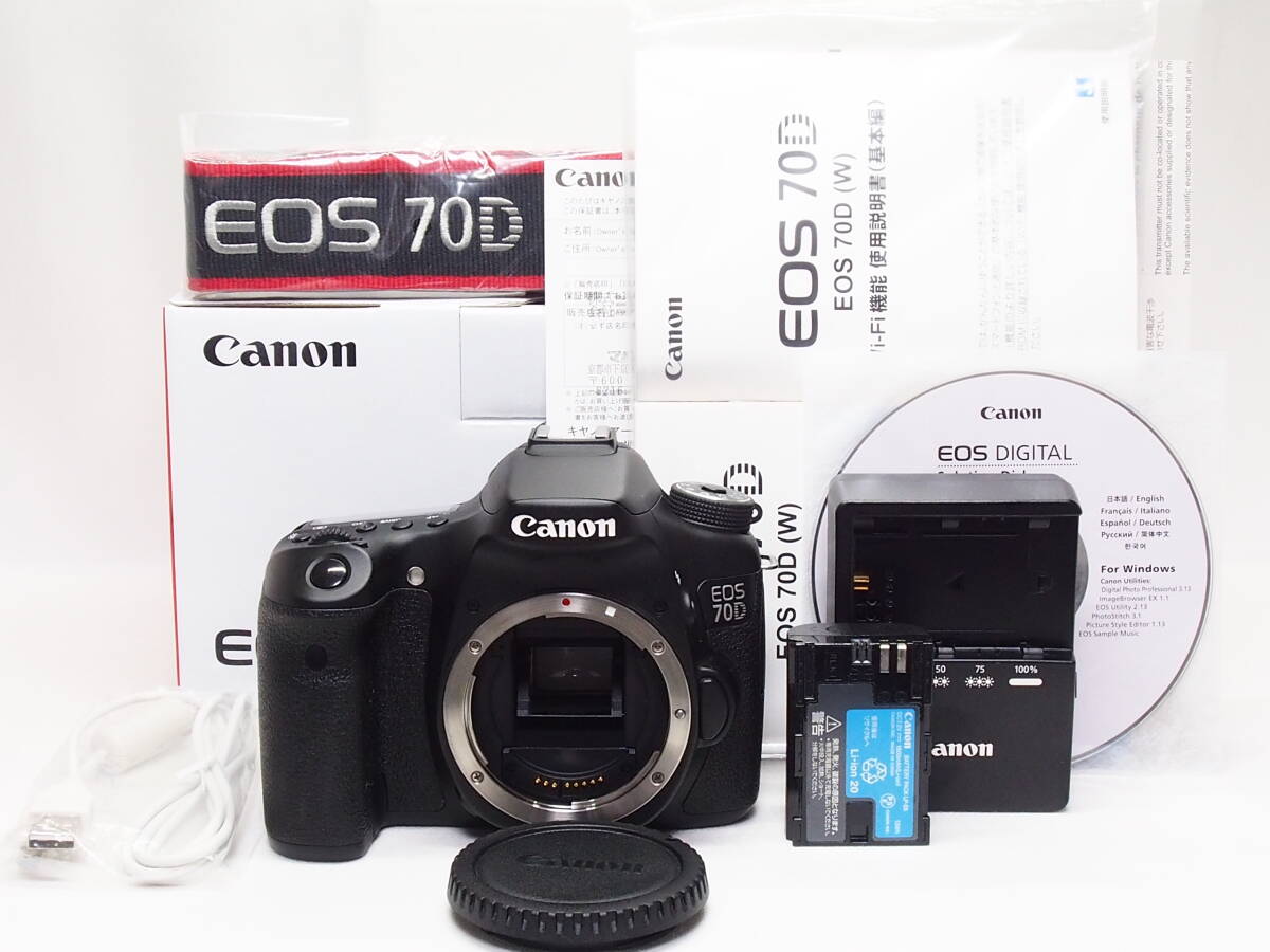 ■ほぼ新品■ キヤノン Canon EOS 70D ボディ 《 使用感無し S数9321回 動作光学良好　》 #020115001