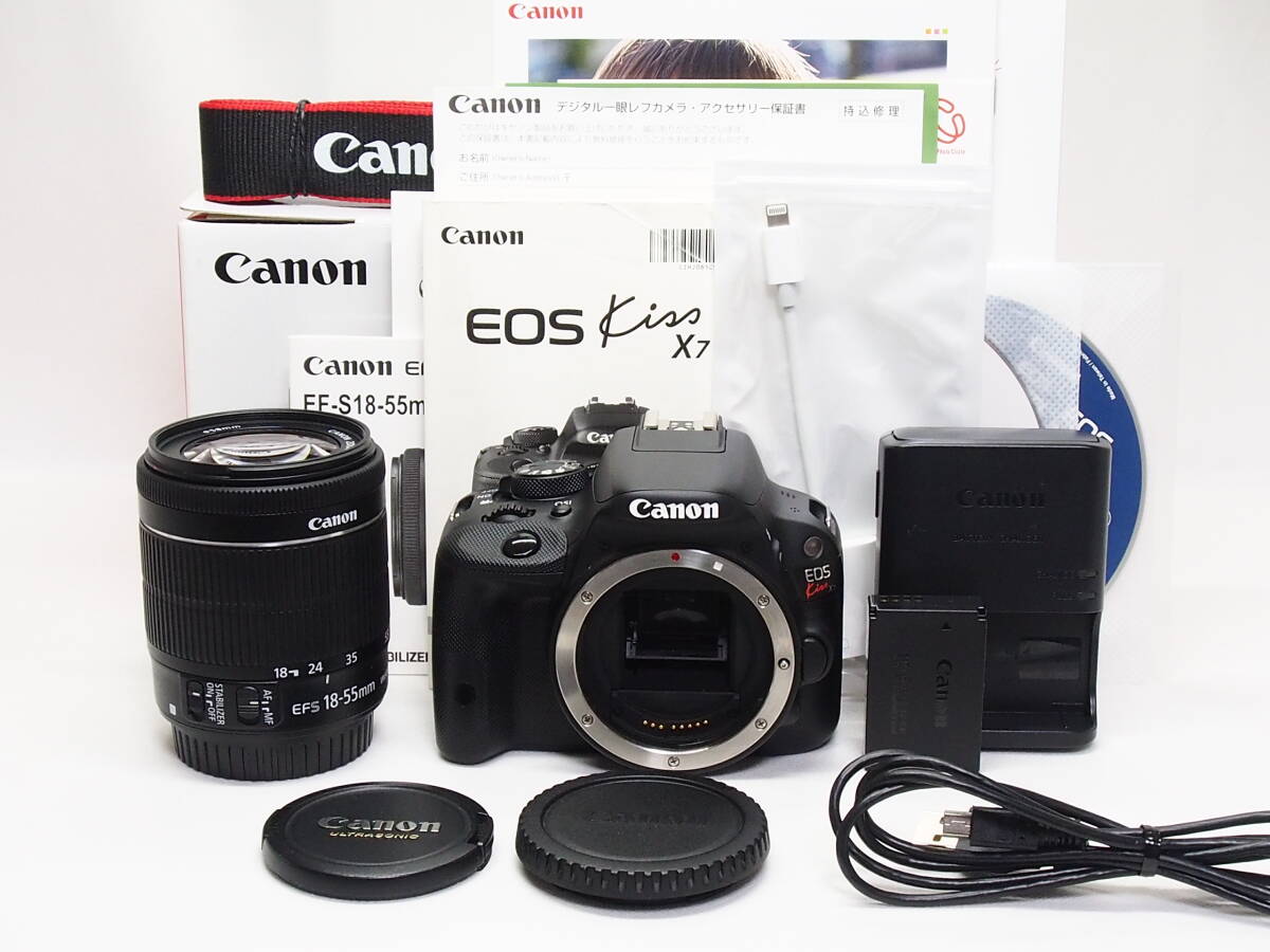 ■美品■ キヤノン Canon EOS Kiss X7 レンズキット 《 S数11939回 スマホ転送可能 動作光学良好》 #020112501