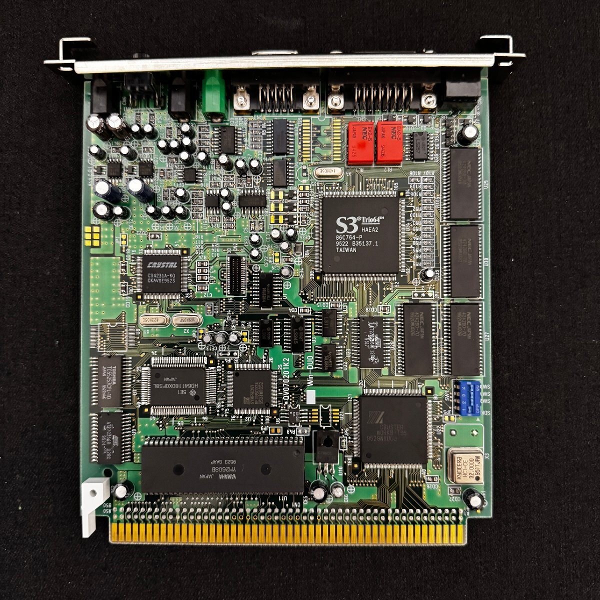 M460　QVISION　WinDuo　洗浄、メンテナンス、動作確認済　８６音源互換、Trio64　86C764-P　複合ボード