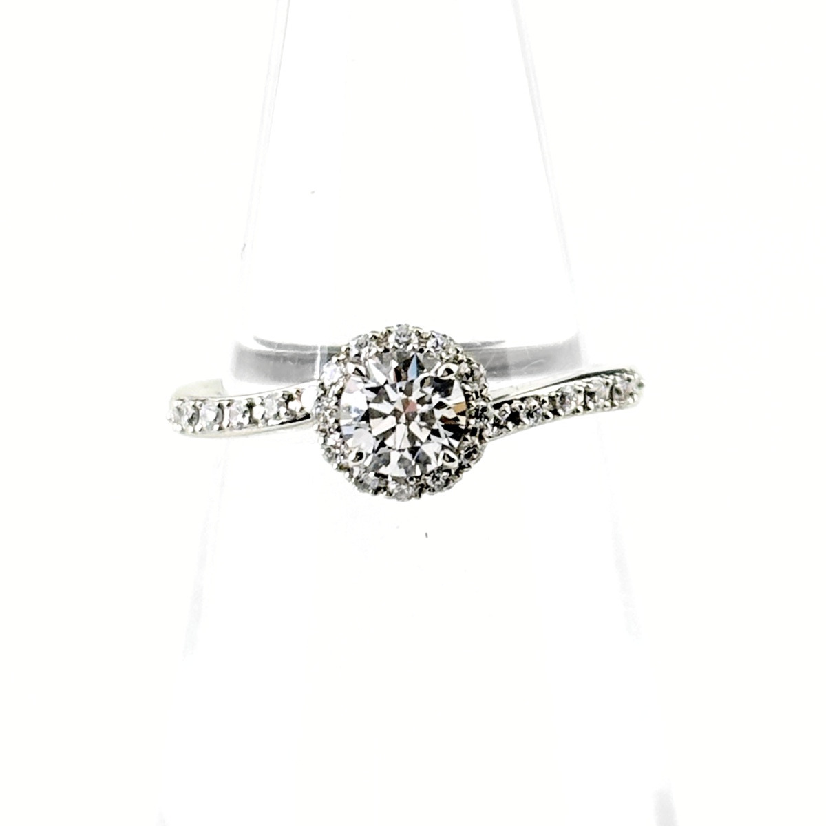 スタージュエリー STAR JEWELRY メレダイヤ デザインリング プラチナ 指輪 リング 6号 Pt950 ダイヤモンド レディース 【中古】