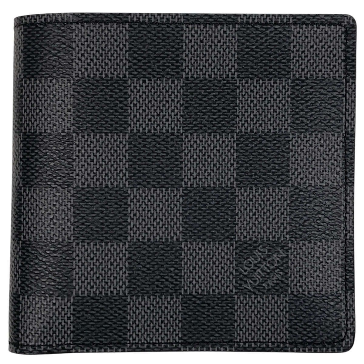 ルイ・ヴィトン Louis Vuitton ポルトフォイユ マルコ 二つ折り財布 ダミエグラフィット ブラック N62664 メンズ 【中古】