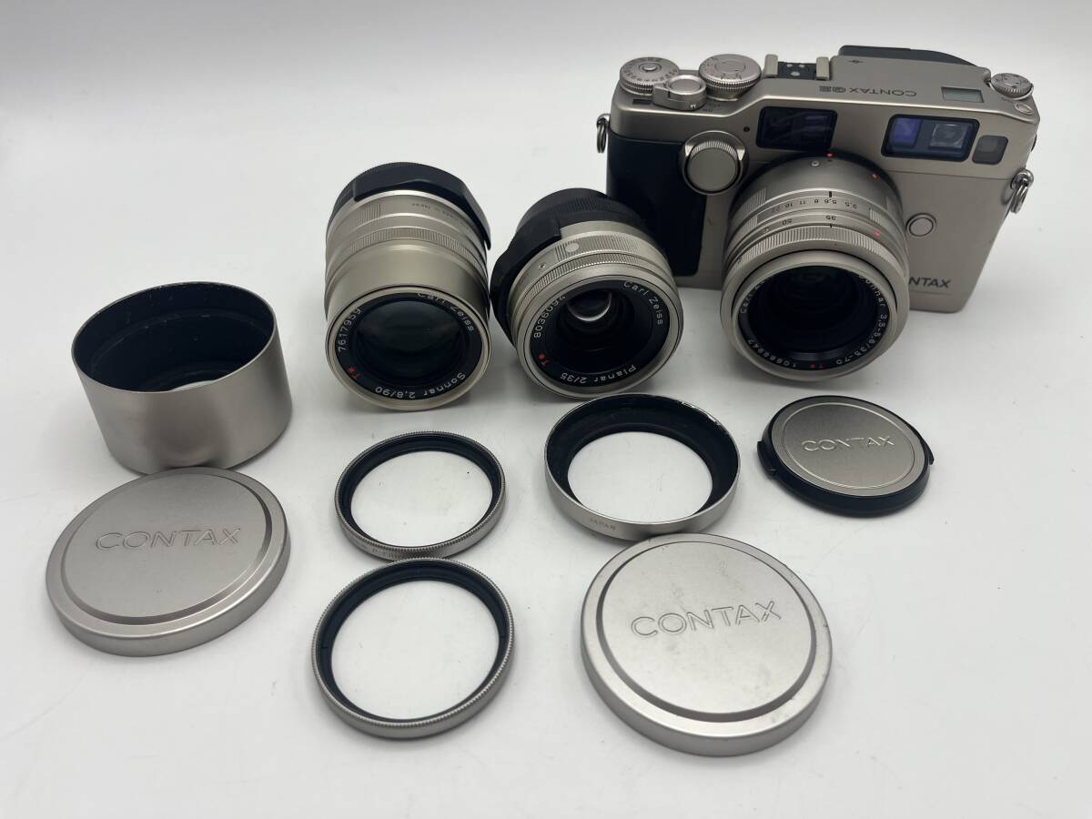 CONTAX / コンタックス G2 / Vario-Sonnar 35-70mm F3.5-5.6 / Planar 35mm F2 / Sonnar 90mm F2.8 / 動作確認済【KYB039】
