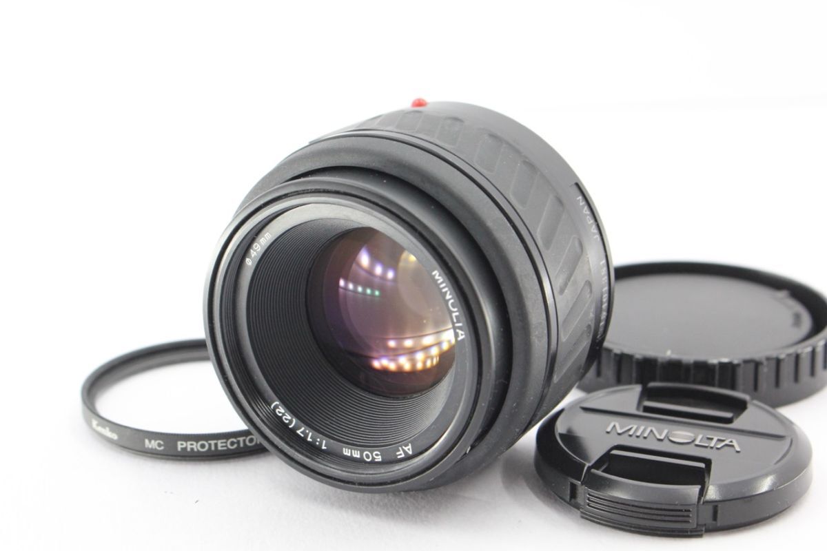★実用品★ ミノルタ MINOLTA AF 50mm F1.7 《キャップ フィルター 付き》 B1 A7873