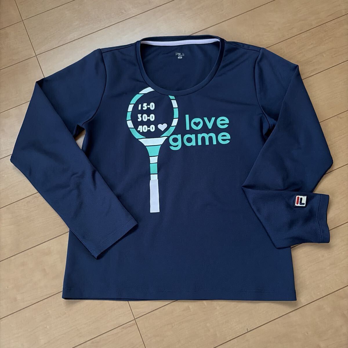 FILA フィラ Tシャツ 長袖Tシャツ ネイビー テニスウェア