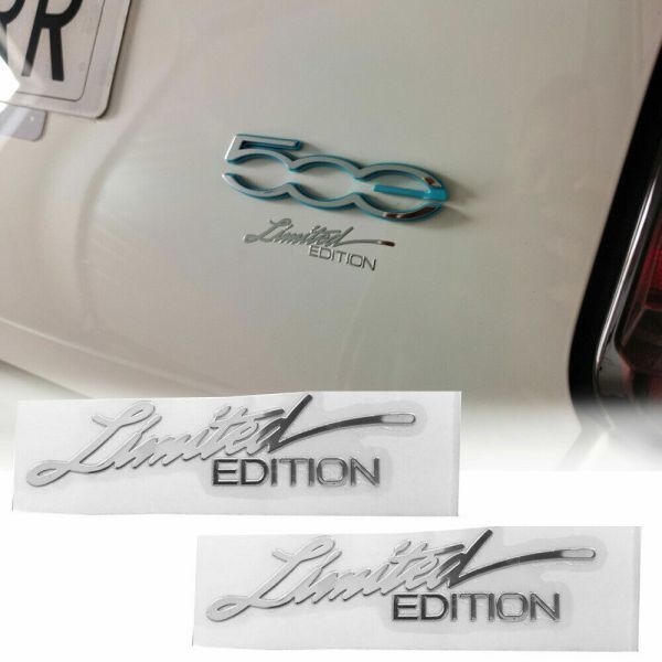 ◆LIMITED EDITION◆ リミテッド・エディション/2枚セット◆3Dエンブレム ミニステッカー/シルバー/トヨタ 日産 三菱 ホンダ旧車/定形 OK