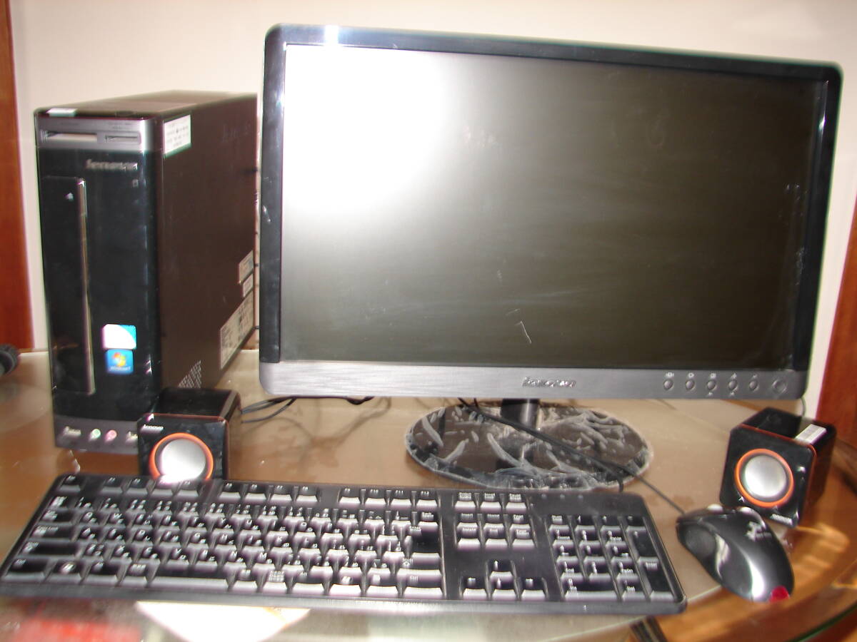 Lenovo デスクトップパソコン 　H310（Intel Pentium Dual Core-E5800 3.20GHz/メモリ：4GB/HDD：100GB/Win10 Pro）