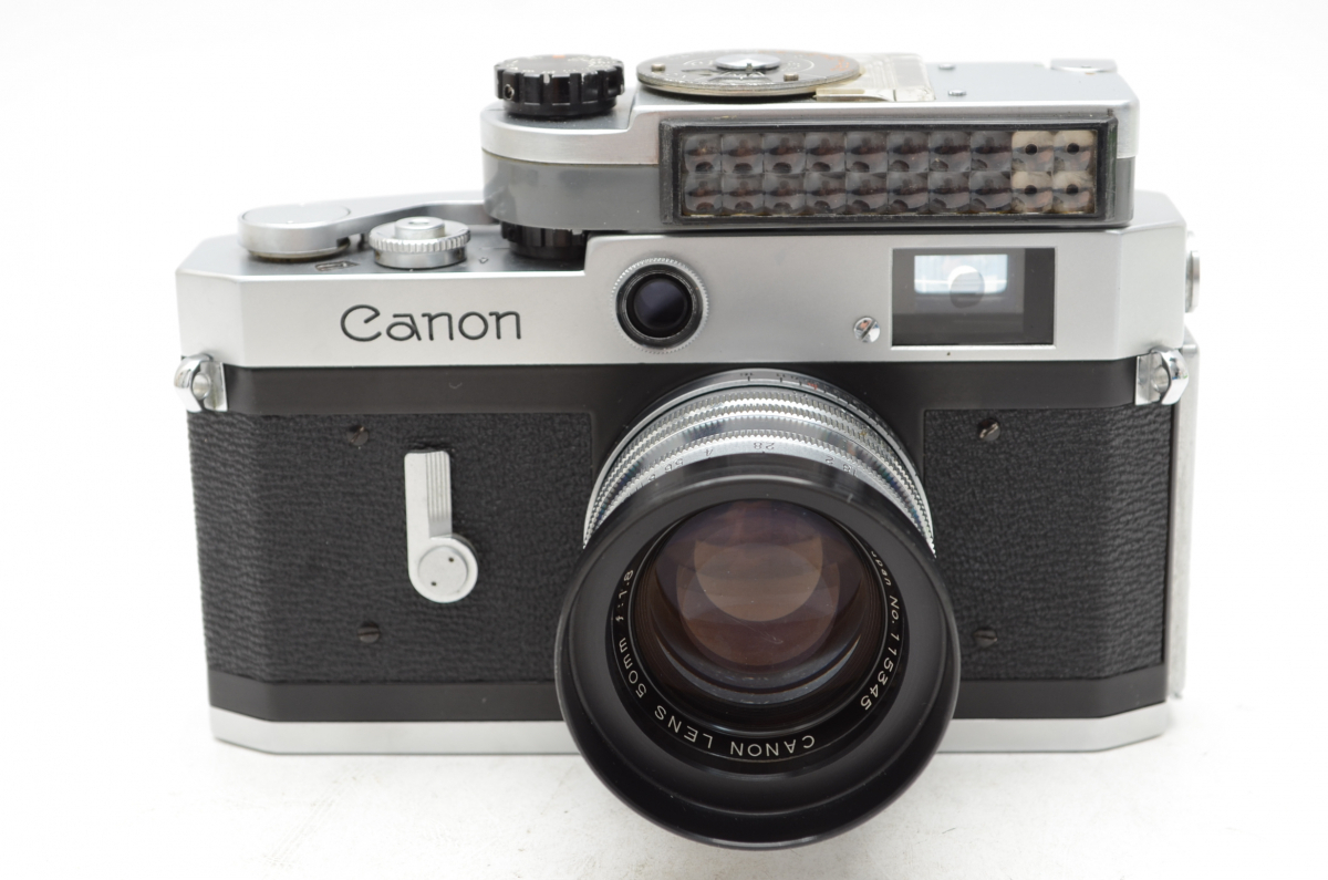 CANON P CANON LENS 1.8/50mm w/hood,meter