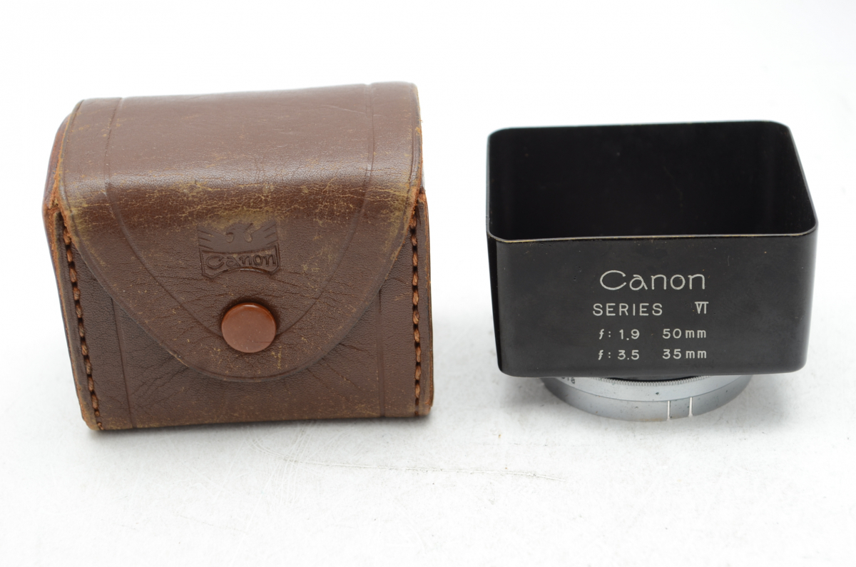 CANON SERIES VI f:1.9 50mm f:3.5 35mm Lens Hood Filter Case