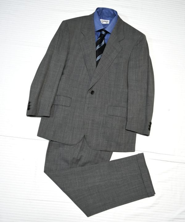 403★Ermenegildo Zegna×LONNER ★ロンナー×ゼニア★グレー★ 着心地良く高級感あるシングルスーツ ★M/W85/AB4春夏～4シーズン