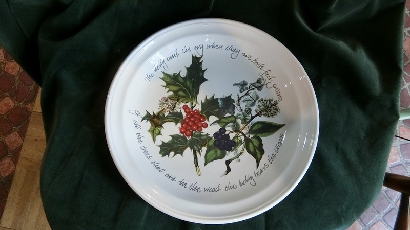 イギリス製 ポートメリオン ホリー＆イブ クリスマス 27㎝ ディナープレート THE HOLLY & THE IVY PORTMEIRION Dinner Plate