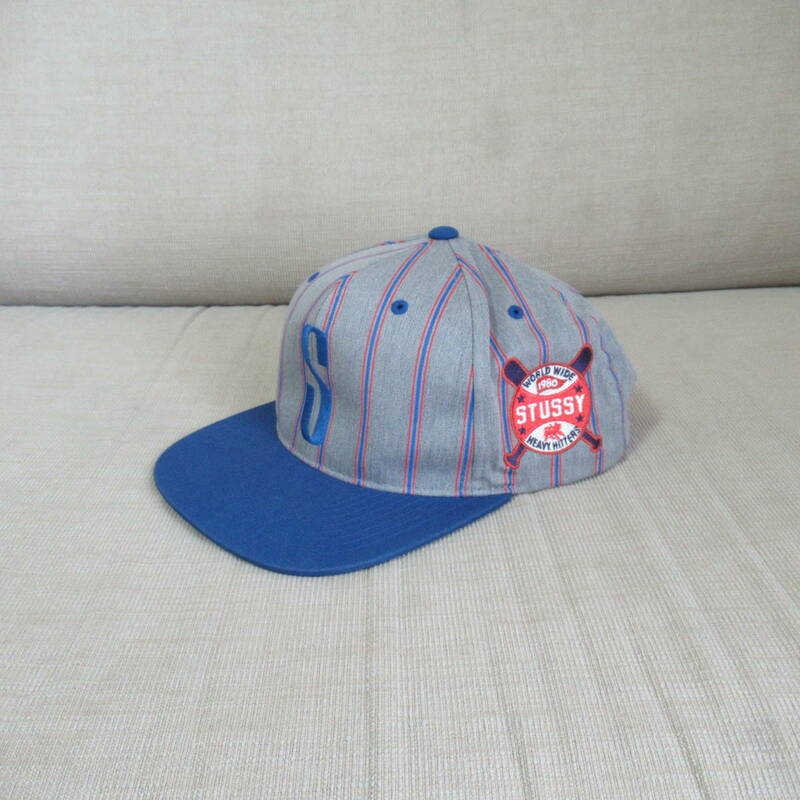 ★即決送込★ STUSSY 帽子 キャップ hat ストライプ ステューシー 2トーン ベースボールキャップ base ball