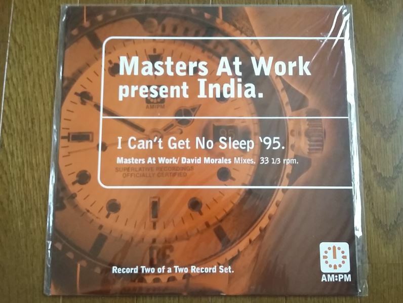 USMUS ★ 中古 LPレコード Masters At Work India : I Can't Get No Sleep 95 12インチ 美品 ハウス MAW David Morales