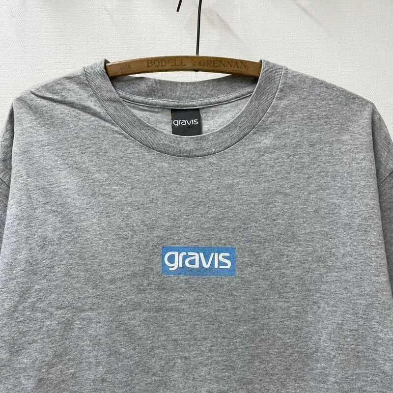 希少 90s 00s USA製 gravis グラビス ボックスロゴ Tシャツ オリジナル ビンテージ sizeL スケートボード スノーボード