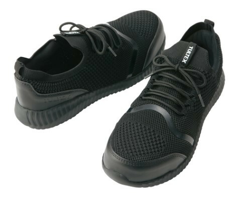 アイトス TULTEX超軽量樹脂先芯入安全靴 AZ-51663【010ブラック・25.5ｃｍ】撥水ニット・耐滑の品が、即決2998円★