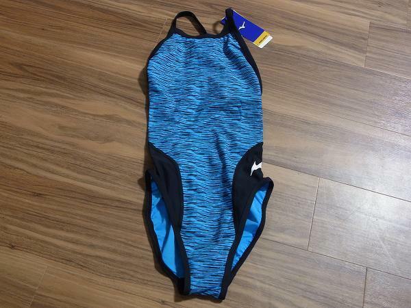 【40%OFF】ミズノ 競泳練習水着 エクサースーツ Mサイズ N2MA9775 新品即決 蛍光青色 レディース ライトブルー MIZUNO N2MA977522