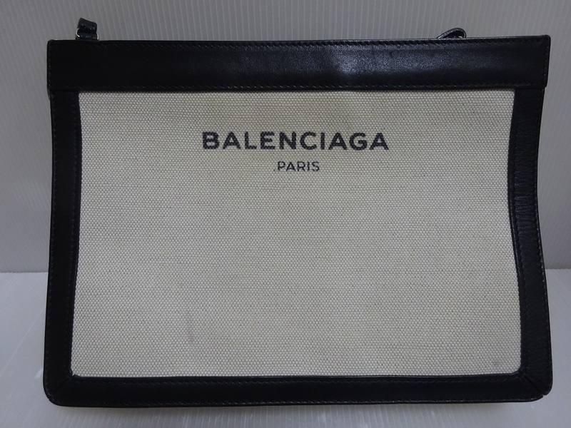 あまり使用していない美品 BALENCIAGA バレンシアガ キャンバス ショルダーバッグ KAWA