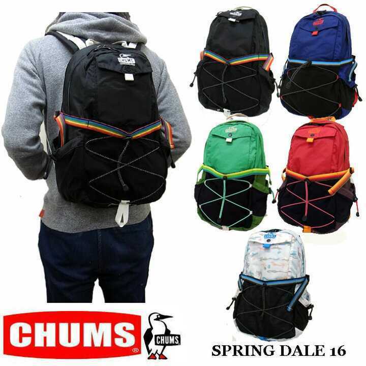 41◆ CHUMS チャムス Spring Dale 16 スプリングデール 16L バックパック リュック グリーン メンズ レディース ユニセックス 新生活 通学