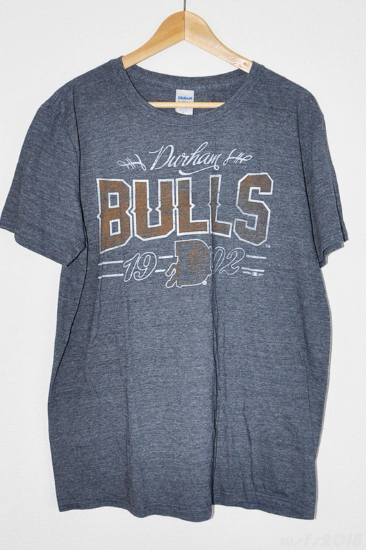 【野球/MiLB/USED】ダーラムブルズ マイナーリーグTシャツ【GILDAN/オフィシャル】Minor League Durham Bulls Tampa Bay Rays AAA