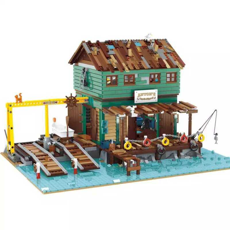 最安値[新作] LEGO互換 LEGO風 クリエイター ボートハウス シップヤード 2621ピース