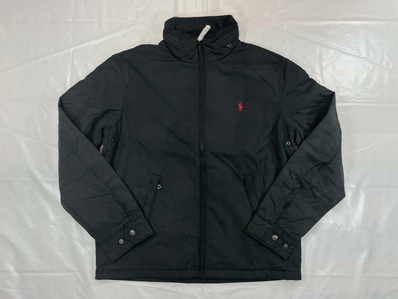 新品 アウトレット 2748 Mサイズ フリースライニング ウインドブレーカー ジャケット 黒 polo ralph lauren ポロ ラルフ ローレン