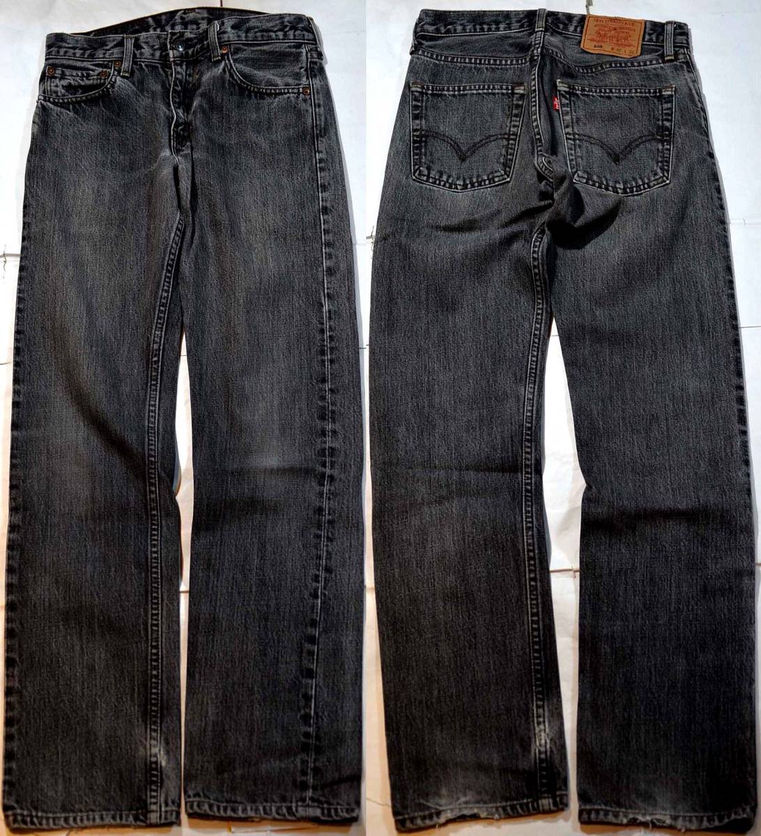 t643/LEVIS505 ブラック　縦落ち！ 色落ち抜群　ヴィンテージのような色です 