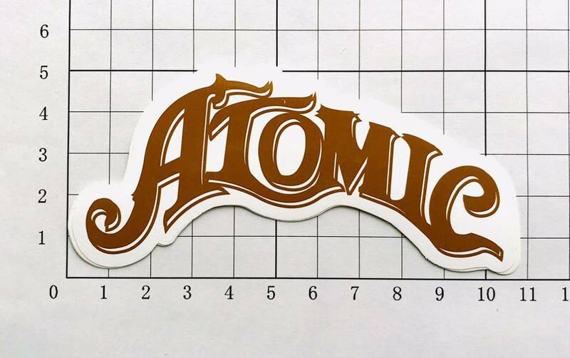 ATOMIC Snowboards Newly Logo ステッカー アトミック スノーボード ロゴ ステッカーB