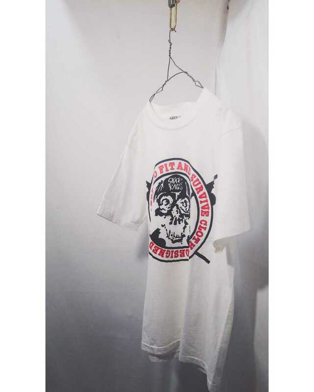 Old skate Skate Rags double-sided print t-shirt 90s　 ケートラグス スカルマーク 両面プリント Tシャツ オールドスケート ビンテージ