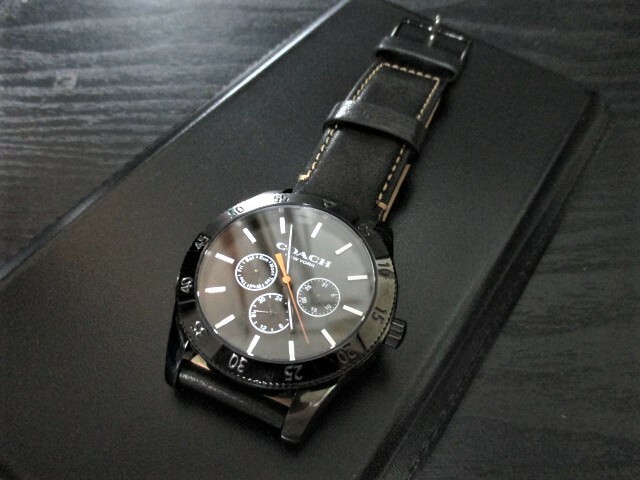 ☆COACH コーチ クロノグラフ ブラック 腕時計 時計☆限定モデル☆電池新品