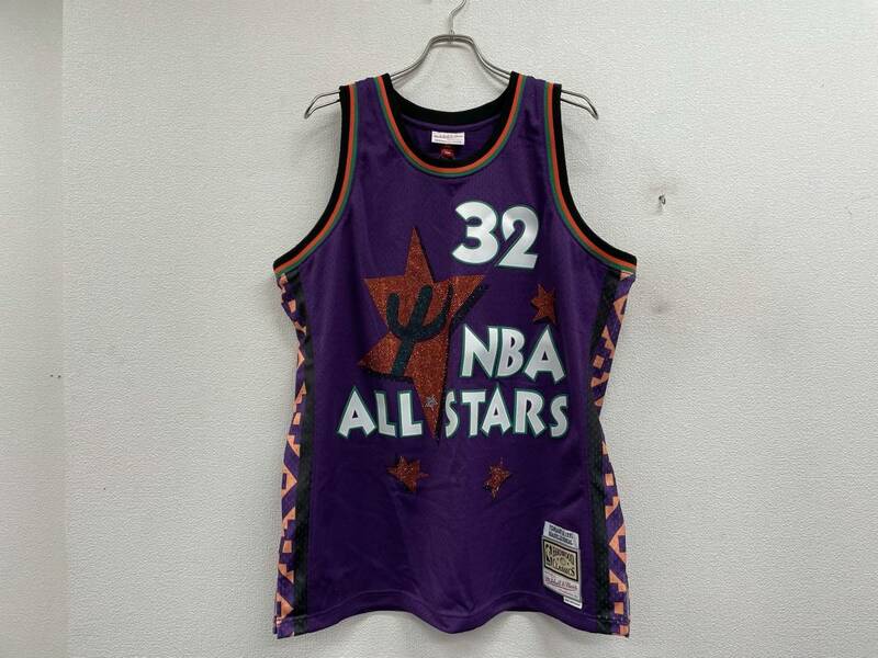 新品Mitchell&Ness 1995 NBA ALL STARシャキールオニールラインストーンスイングマンジャージー★サイズXL★オールスターN2137