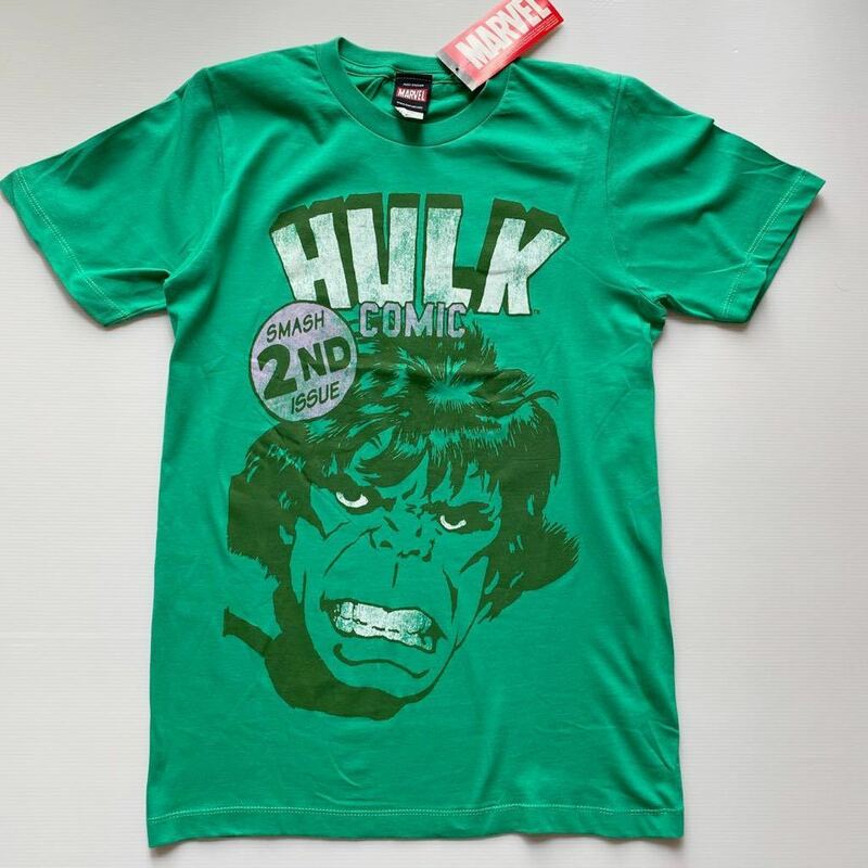 ハルク HULK マーベル MARVEL メンズ TシャツS新品 L.Aコミックストアにて購入$48 大迫力古着プリント ビンテージ vintage 女性OKサイズ