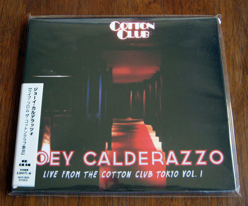 Joey Calderazzo Live From The Cotton Club Tokyo コットンクラブ ジョーイ・カルデラッツォ ピアノトリオ マイケル・ブレッカー 