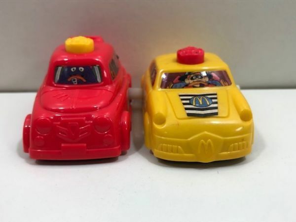 2台セット【 マクドナルド 】 ミニカー / ミールトイ / ハッピーセット / HAPPY MEAL / MCDONALD'S おもちゃ ハンバーグラー / 管理D6