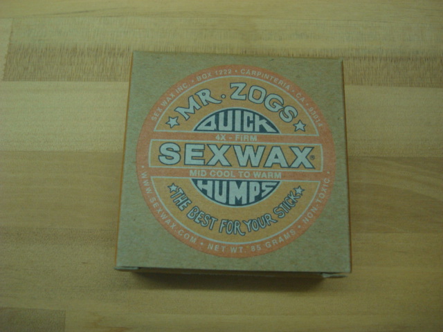 新品サーフワックス SEX WAX QUICK HUMPS（セックスワックスクイックハンプス）「4X ORANGE LABEL」春秋用 (水温 18～26℃)
