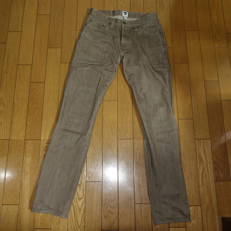 TELLASON LADBROKE GROVE SLIM TAPERED 32 茶 テラソン