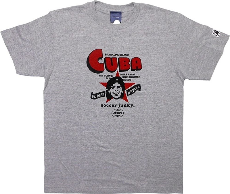 SALE! メール便可能! soccer junky (サッカージャンキー) JERRY CUBA Tシャツ (L) GRAY SJ15102 | futsal フットサル グレー セール